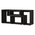 Anacapa Rectangle Reversible Tv Stand Black Black 60 69 Inches Particle Board