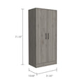 Conway Rectangle Armoire Light Gray Light Gray Particle Board