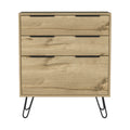 Kirsage 3 Drawer Dresser Light Oak Light Oak Particle Board