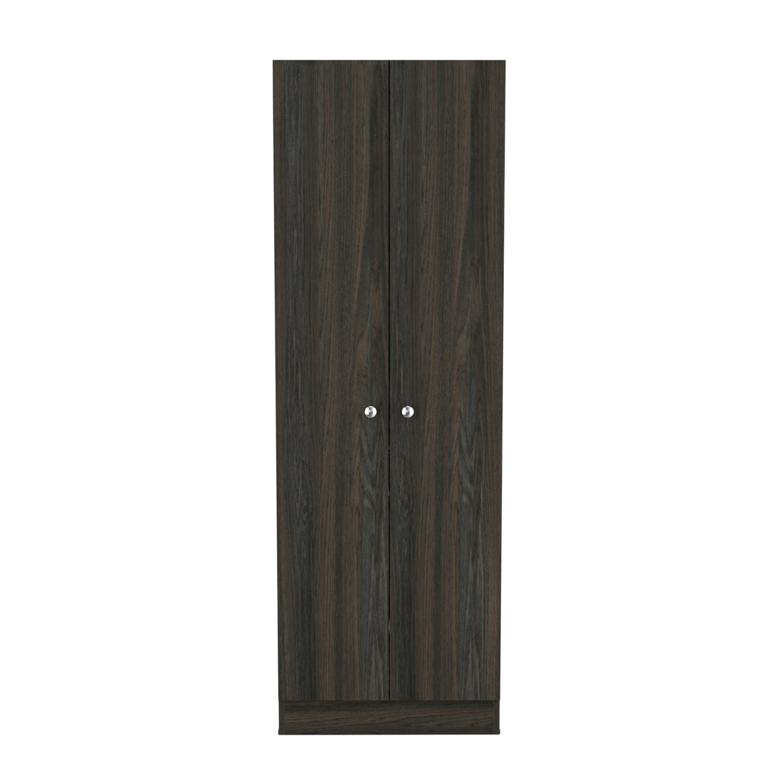 Buxton Rectangle 2 Door Storage Tall Cabinet Carbon Espresso And Black Wengue Brown Particle Board