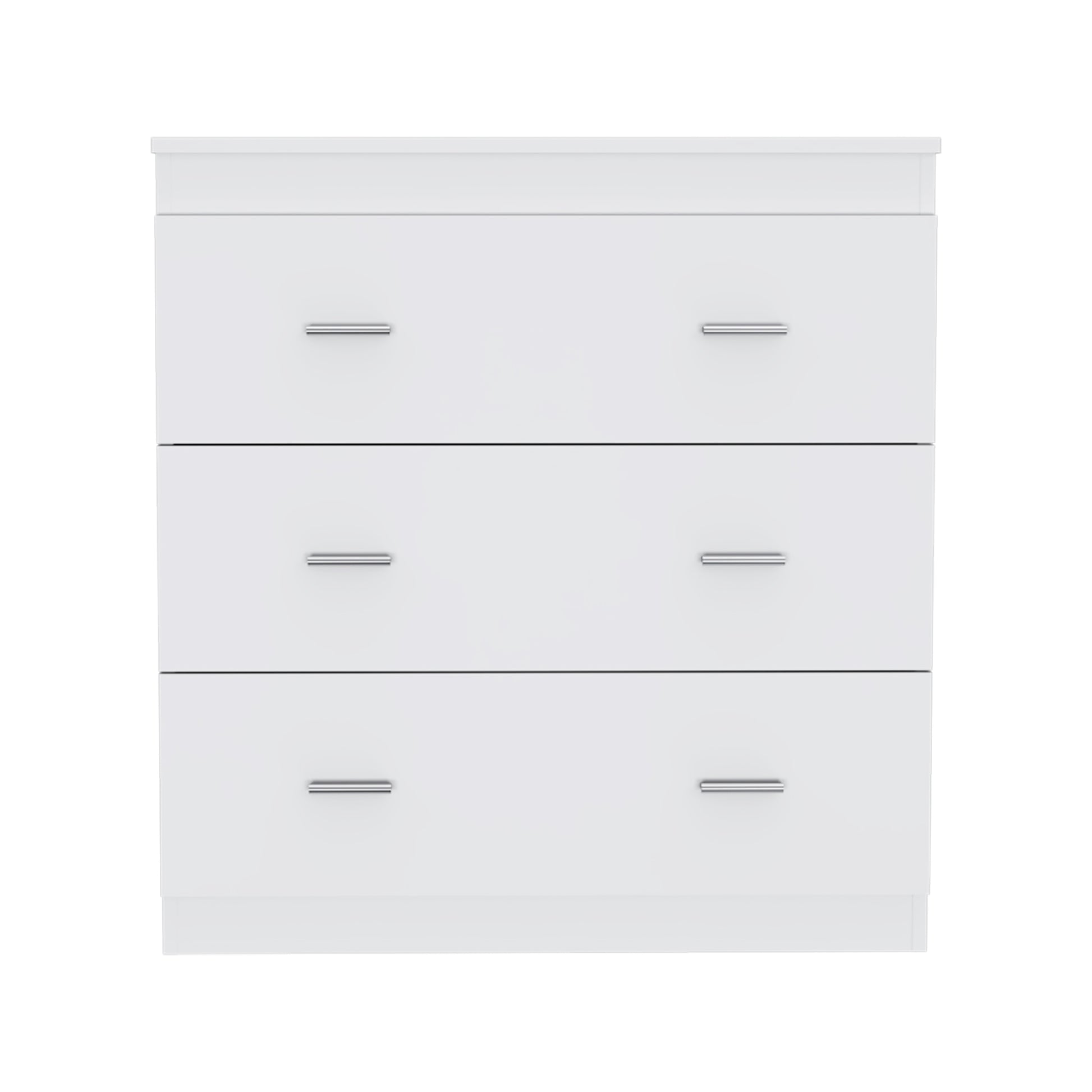 White 3 Drawer Dresser White Bedroom Particle Board