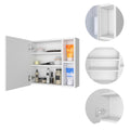 Myrick 2 Shelf Medicine Cabinet With Mirror White White Particle Board