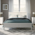 Modern White Solid Wood Full Platform Bed Old Sku:Wf283524Aak White Solid Wood