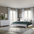 White Solid Wood 3 Pieces King Bedroom Sets Old Sku:Bs300026Aak King White 3 Piece Set Solid Wood