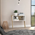 Light Oak And White 1 Shelf Nightstand White Bedroom Open Storage Shelf Oak Particle Board