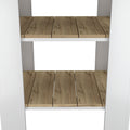 Rockaway 1 Drawer 2 Shelf Kitchen Island White And Light Oak White Particle Board