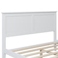 Modern White Solid Wood Full Platform Bed Old Sku:Wf283524Aak White Solid Wood