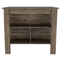 Dark Brown 3 Shelf Kitchen Island Brown Particle Board