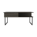 Carbon Espresso And Onyx 1 Shelf Lift Top Coffee Table Espresso Particle Board