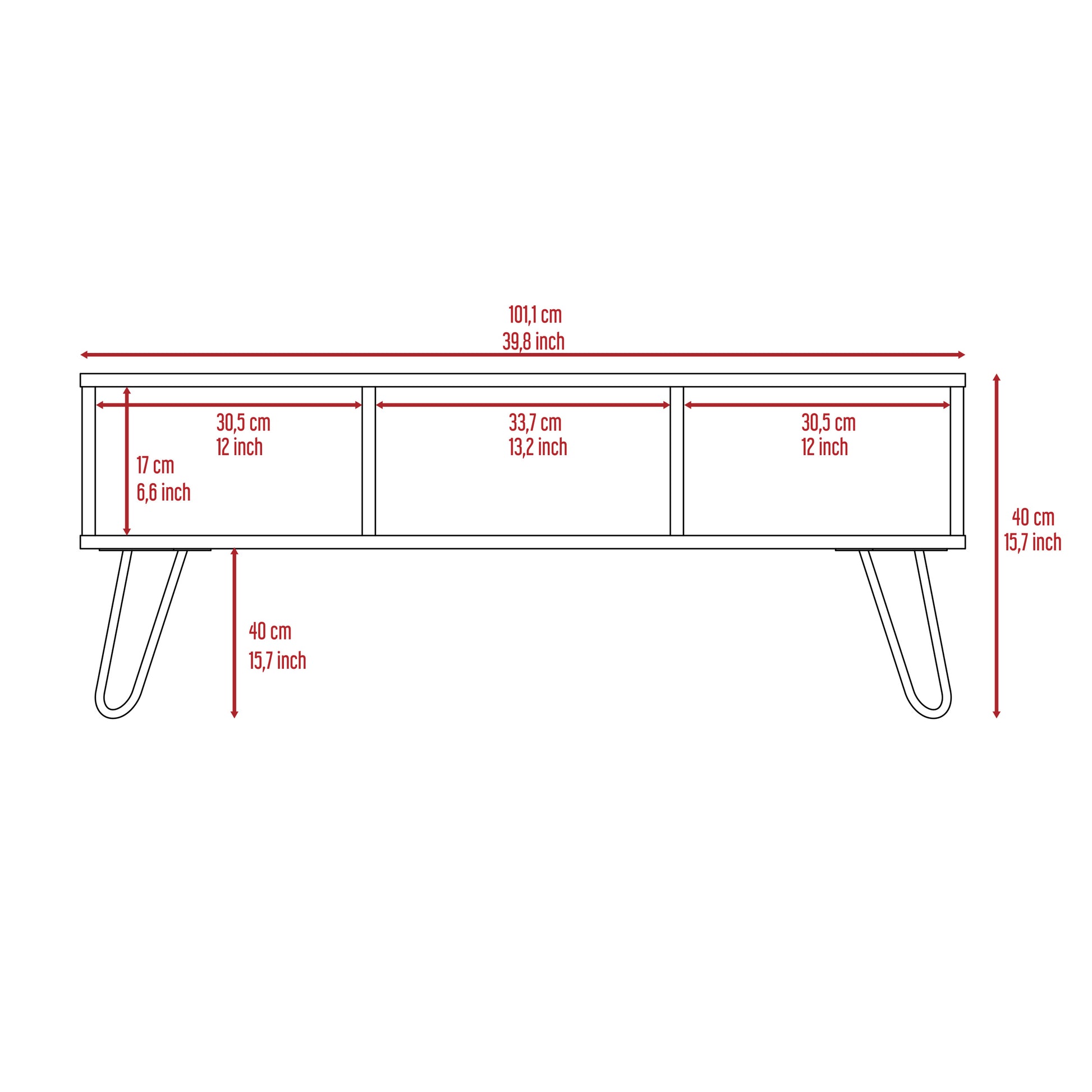 Newport Rectangle 2 Shelf Coffee Table Carbon Espresso Carbon Gray,Espresso Particle Board