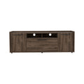 Brock Rectangle 2 Door Tv Stand Dark Walnut Brown 50 59 Inches Particle Board