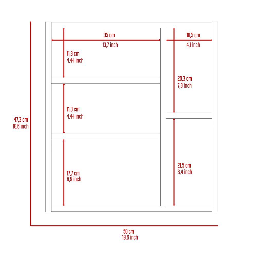 Myrick 2 Shelf Medicine Cabinet With Mirror White White Particle Board