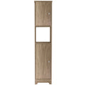 Brighton 1 Shelf Linen Cabinet Light Oak Light Oak Particle Board