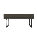 Westover Rectangle Lift Top Coffee Table Carbon Espresso And Onyx Brown Particle Board