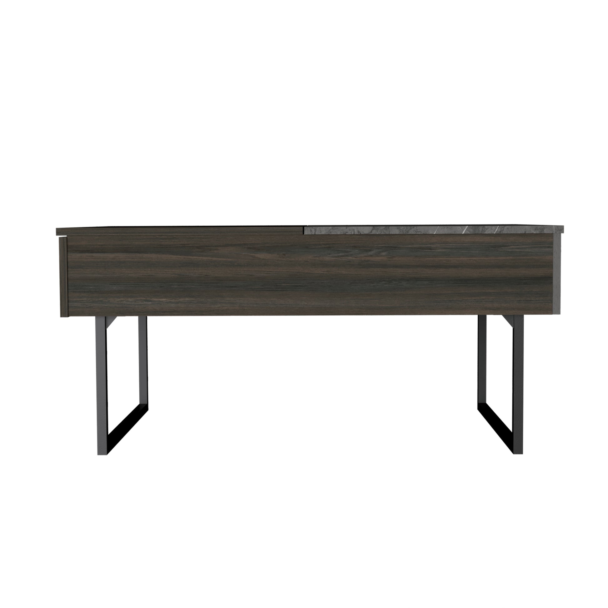 Westover Rectangle Lift Top Coffee Table Carbon Espresso And Onyx Brown Particle Board