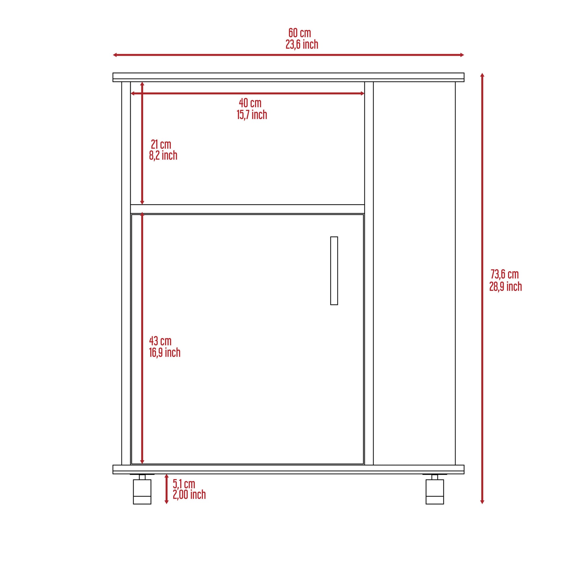 Correy 4 Shelf Microwave Cabinet With Caster Black Wengue Black Particle Board