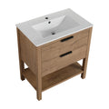 30 Inch Bathroom Vanity Plywood With 2 Drawers Bvb01030Imo Bl9075B 2 Imitative Oak 1 Bathroom Freestanding Modern Plywood