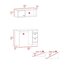 Light Oak And Taupe 2 Shelf 3 Drawer 2 Piece Office Set Light Oak Particle Board