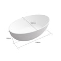 1700Mm Artificial Stone Solid Surface Freestanding Bathroom Adult Bathtub40 Inch Extra Wide White Oval Bathroom Freestanding Tubs Matte 61 69 In Modern Soaking Center Solid Surface Solid Surface