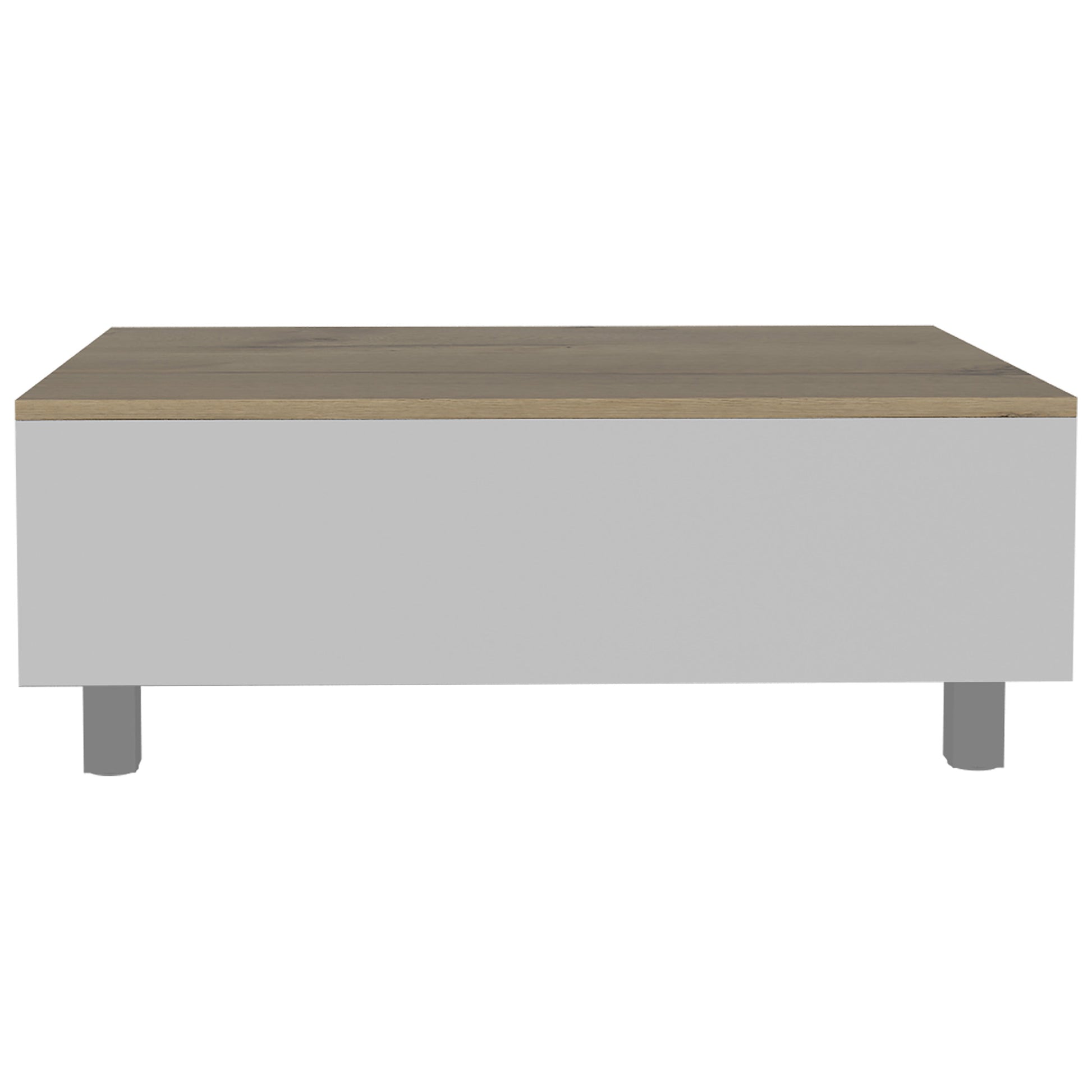 Tilton Rectangle Lift Top Coffee Table White Oak White White Primary Living Space Rectangular Particle Board