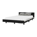 Nimmo Twin Bed Frame Black Wengue Twin Black Particle Board
