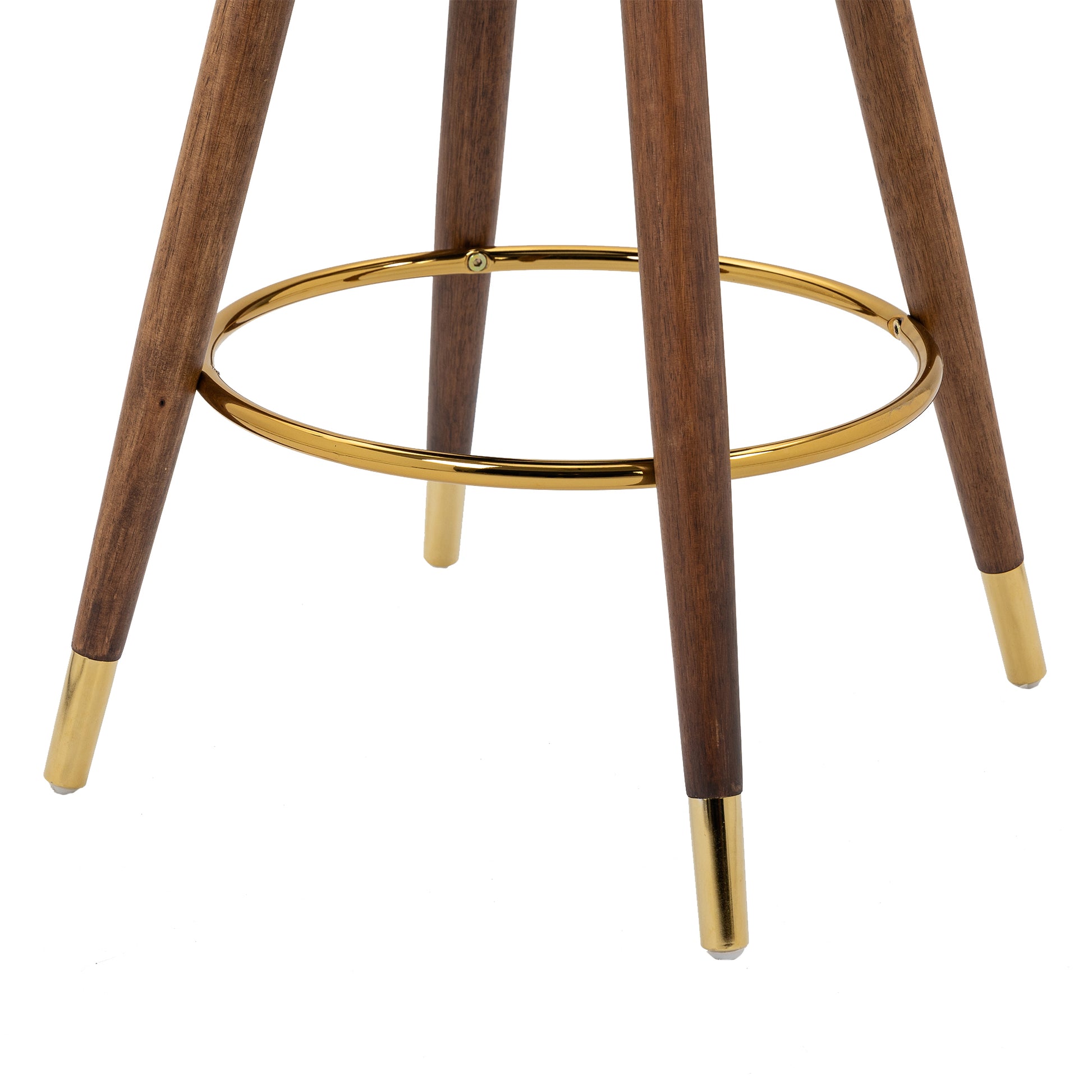 Coolmore Counter Height Bar Stools Set Of 2 For Kitchen Counter Solid Wood Legs With A Fixed Height Of 360 Degrees Gray Solid Wood