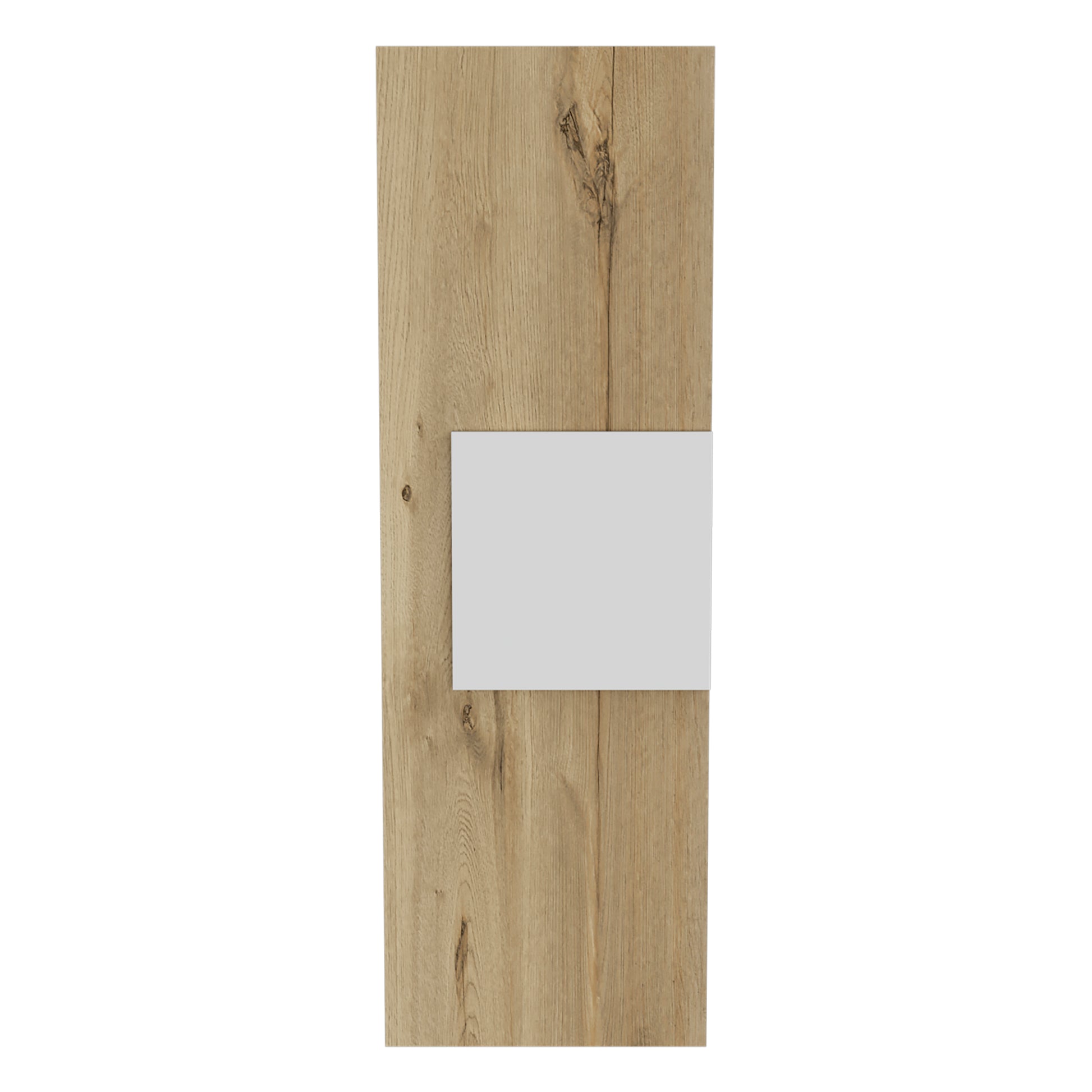 Light Oak And White 3 Shelf Rectangle Medicine Cabinet White Light Oak Particle Board