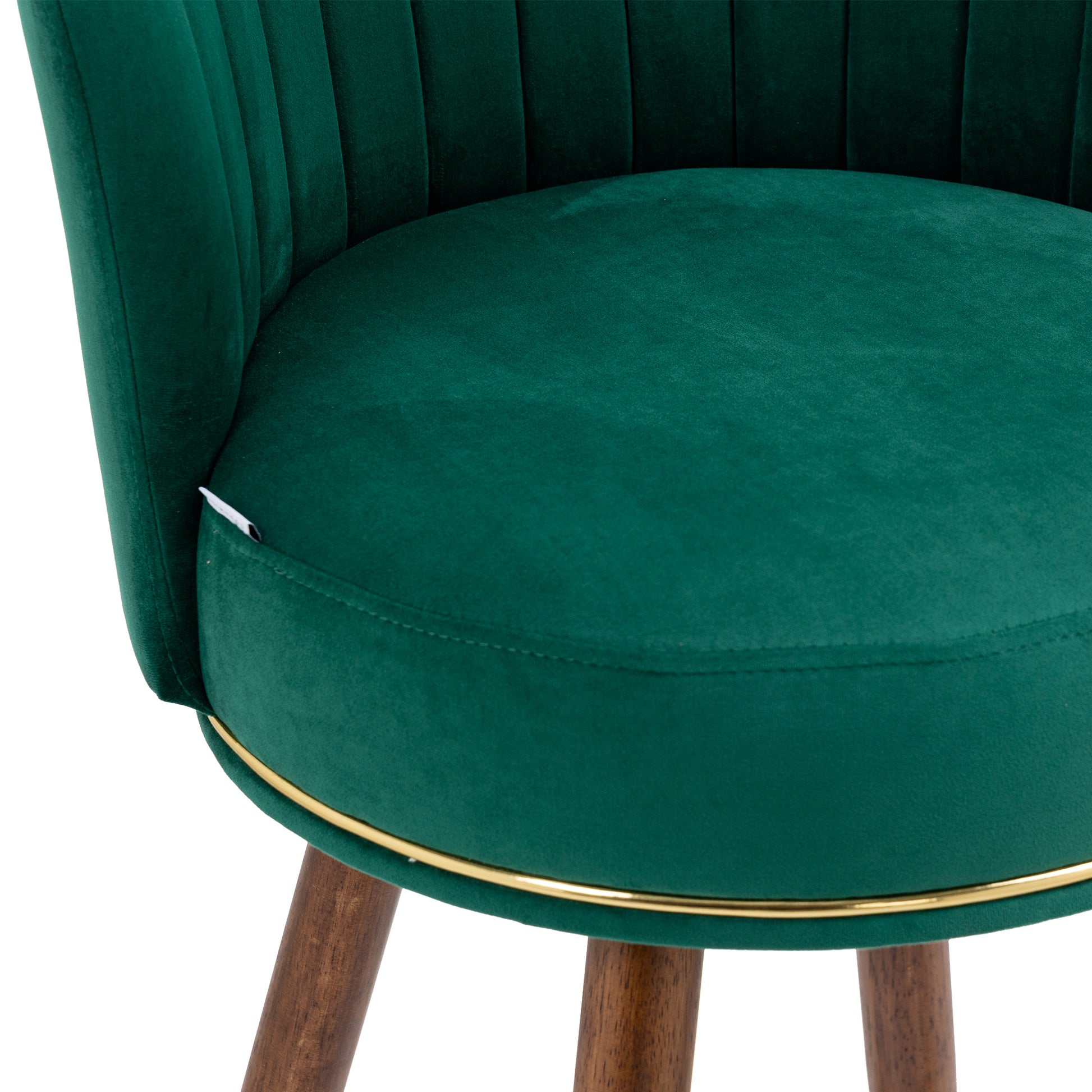 Coolmore Counter Height Bar Stools Set Of 2 For Kitchen Counter Solid Wood Legs With A Fixed Height Of 360 Degrees Emerald Solid Wood