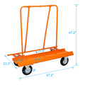 Heavy Duty Drywall Sheet Cart & Panel Dolly 1800Lbs Load Capacity,Panel Service Cart ,Casters With Brake Orange Steel