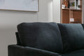 United We Win Sectional Sofa Reversible Sectional Sleeper Sectional Sofa With Storage Chaise Black Polyester