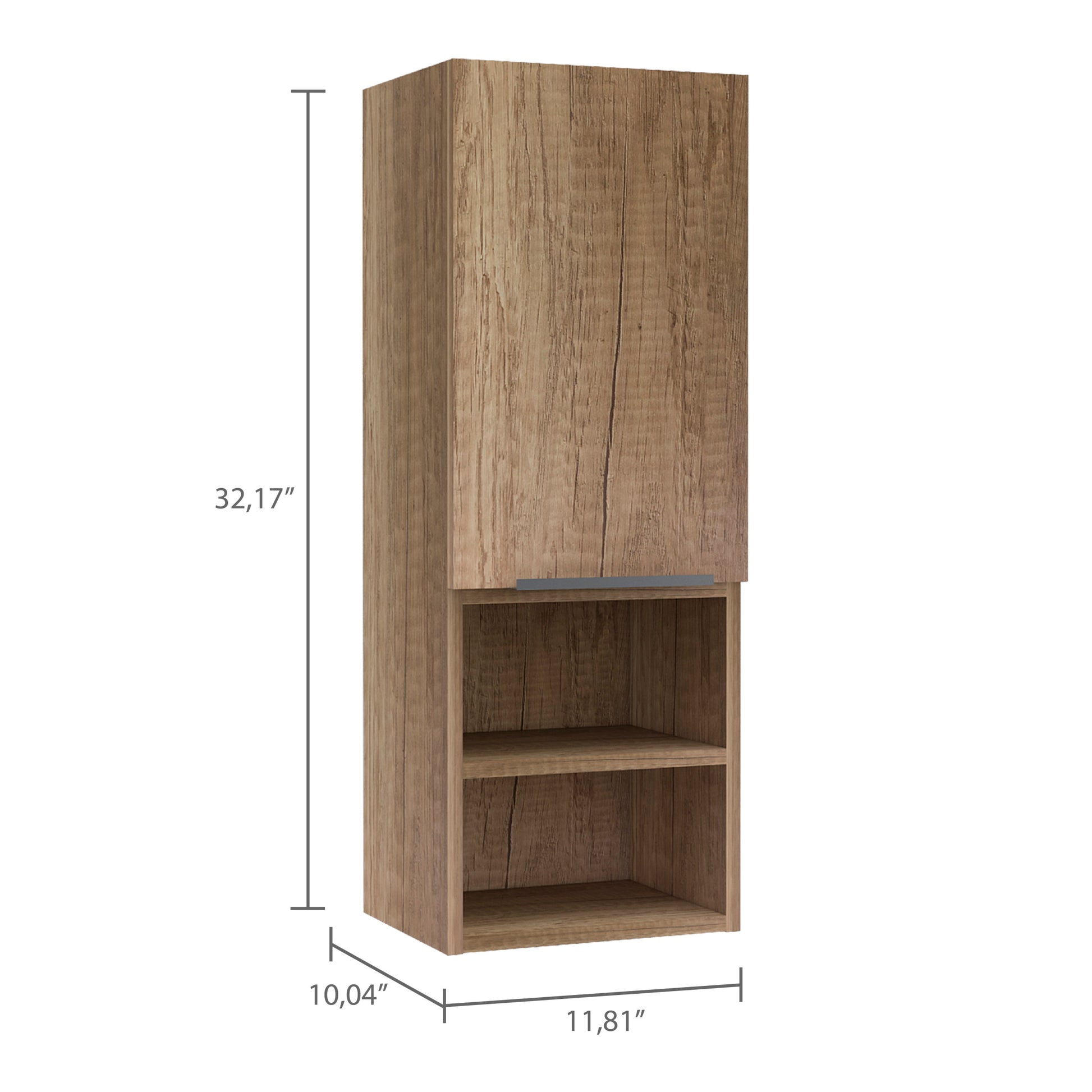 Kingston Rectangle 2 Shelf Medicine Cabinet Light Oak Light Oak Particle Board