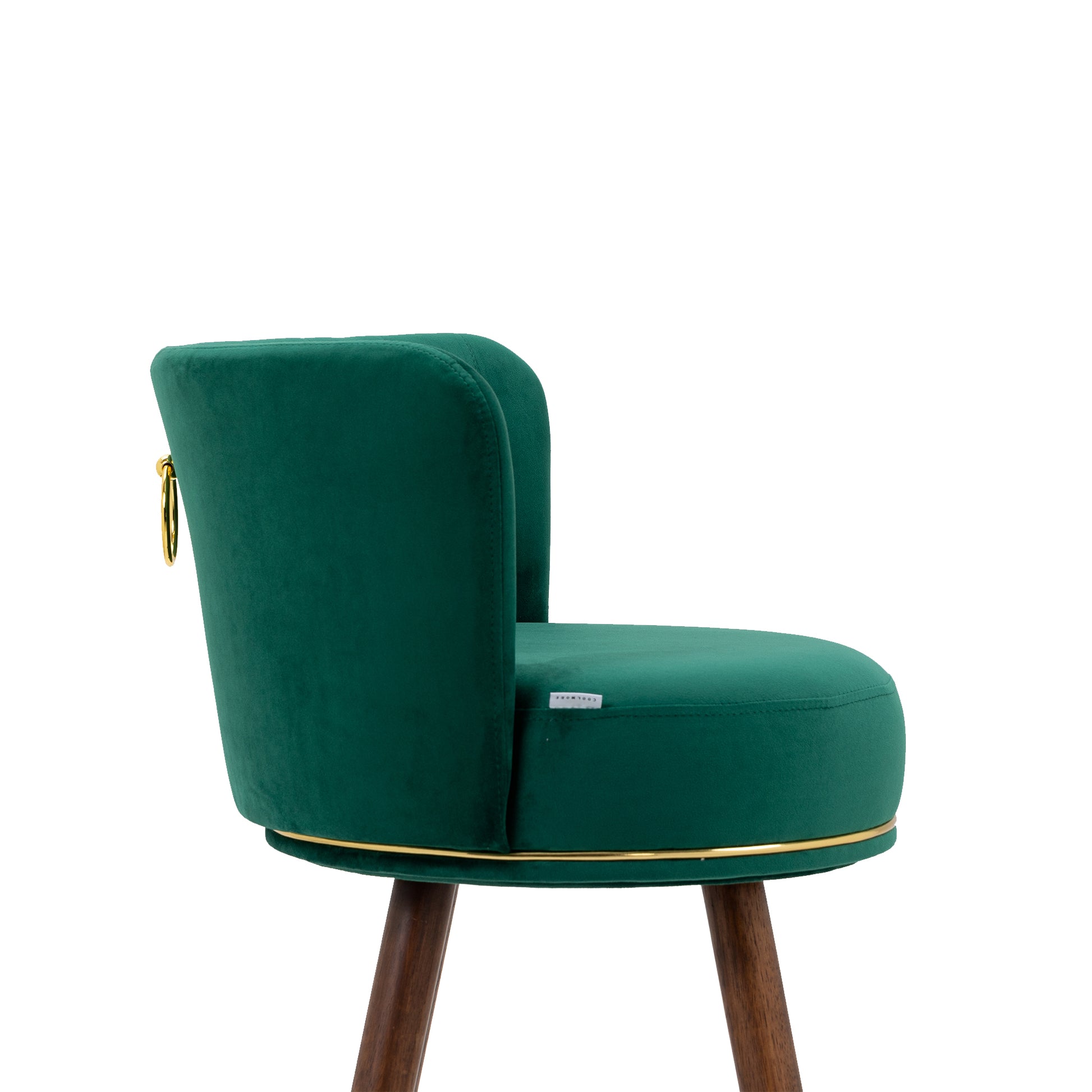 Coolmore Counter Height Bar Stools Set Of 2 For Kitchen Counter Solid Wood Legs With A Fixed Height Of 360 Degrees Emerald Solid Wood