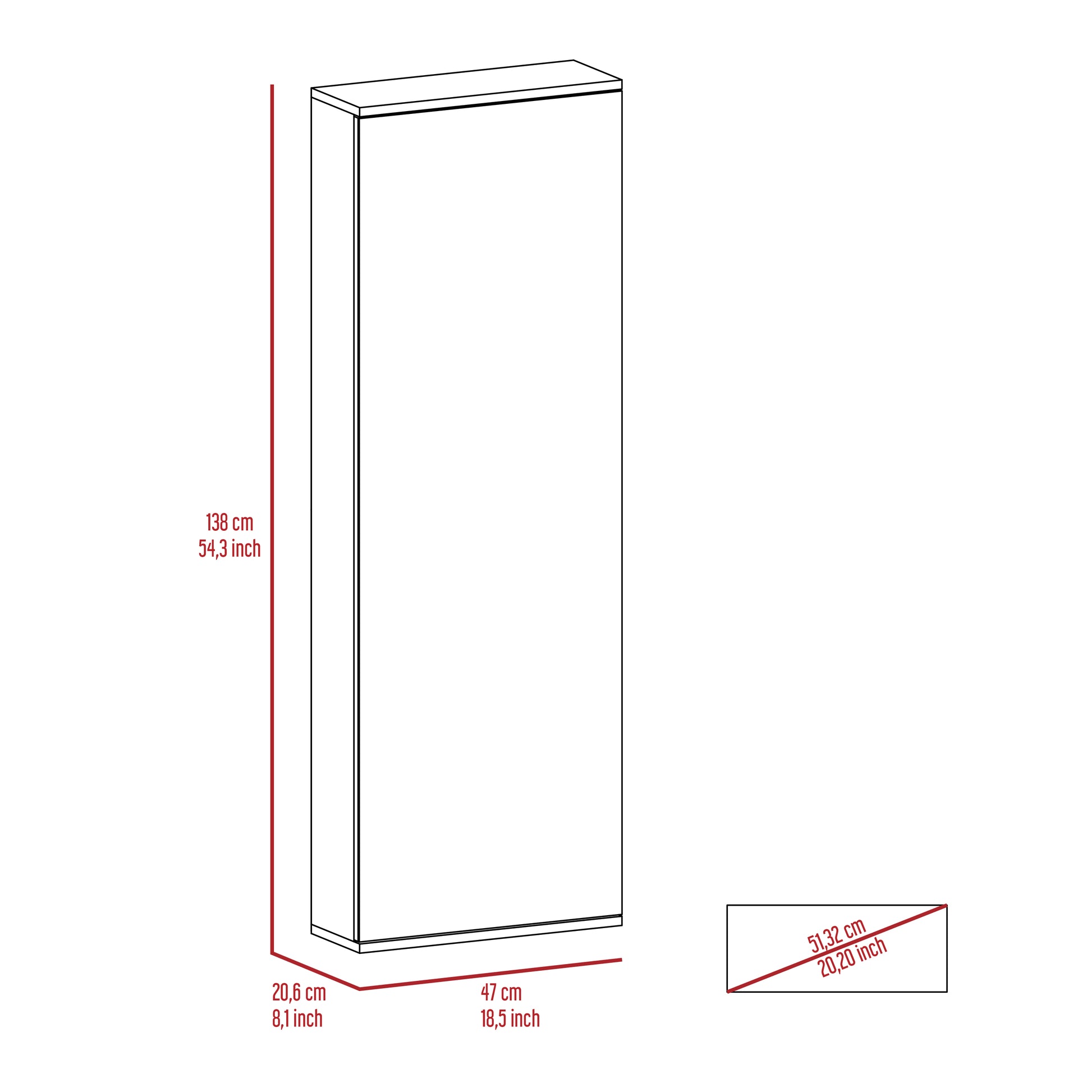 Montauk 5 Shelf Wall Mounted Shoe Cabinet With Mirror Door Light Grey Light Gray Particle Board