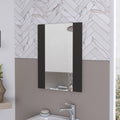 Barrington Rectangle Mirror Black Wengue Black Particle Board