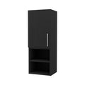 Black Wengue 2 Shelf Medicine Cabinet Black Particle Board