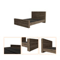 Monroe Rectangle Full Bed Frame Dark Brown Full Dark Brown Particle Board