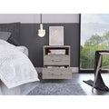 Brookeline 2 Drawer 1 Shelf Rectangle Nightstand Light Grey Light Gray Particle Board