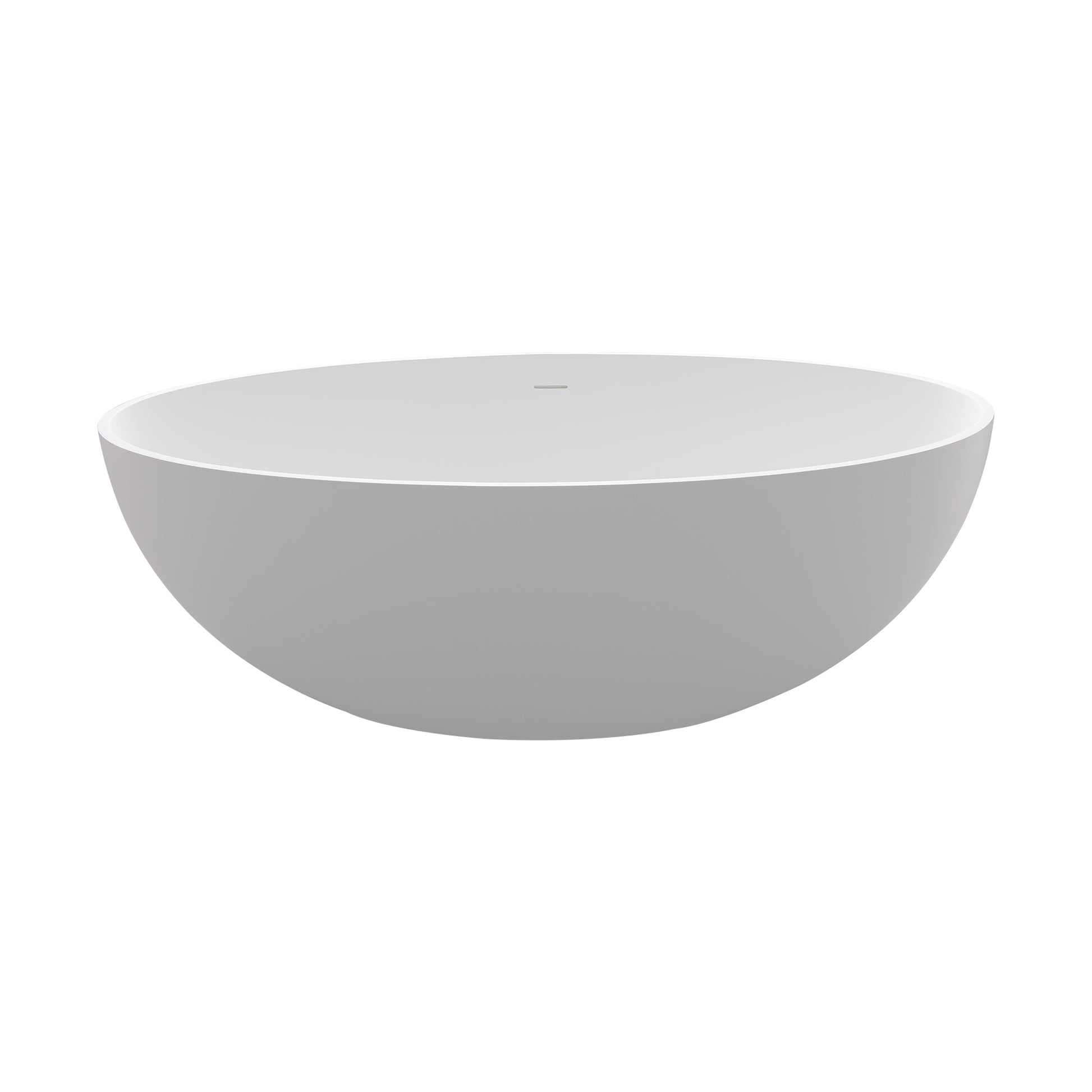 1700Mm Artificial Stone Solid Surface Freestanding Bathroom Adult Bathtub40 Inch Extra Wide White Oval Bathroom Freestanding Tubs Matte 61 69 In Modern Soaking Center Solid Surface Solid Surface