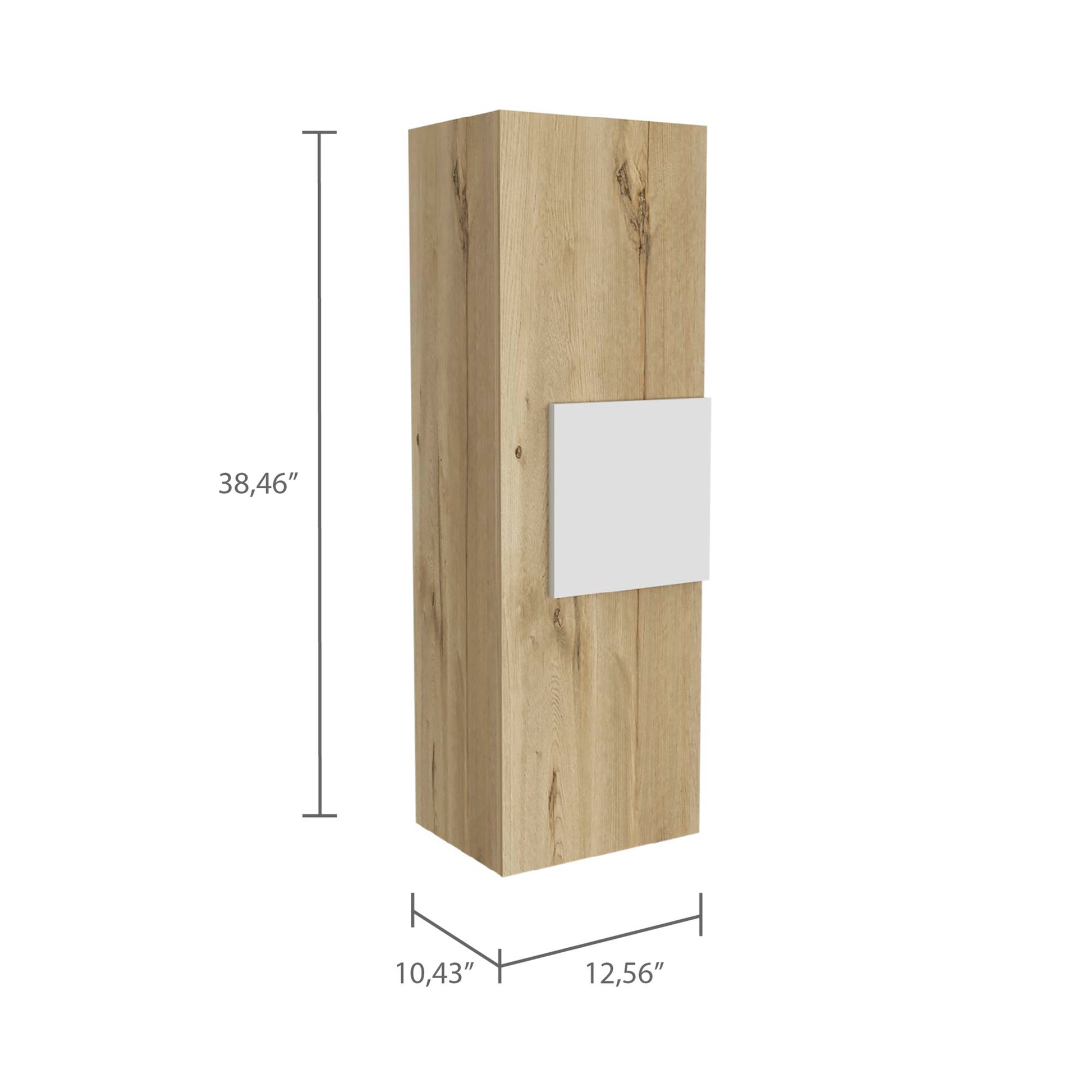 Light Oak And White 3 Shelf Rectangle Medicine Cabinet White Light Oak Particle Board