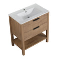 30 Inch Bathroom Vanity Plywood With 2 Drawers Bvb01030Imo Bl9075B 2 Imitative Oak 1 Bathroom Freestanding Modern Plywood