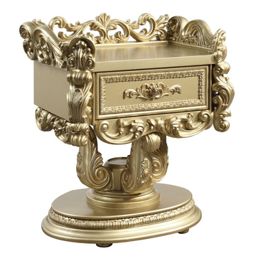 Bernadette Nightstand Gold Finish Bd01475 Gold Mdf