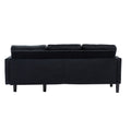 United We Win Sectional Sofa Reversible Sectional Sleeper Sectional Sofa With Storage Chaise Black Polyester
