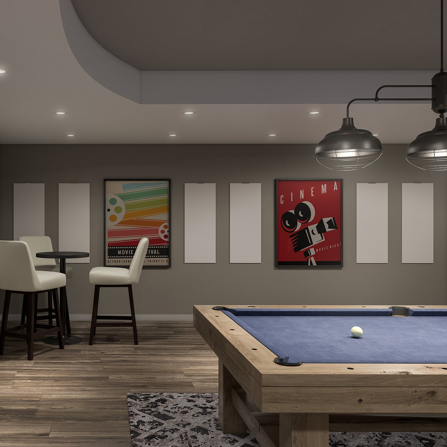 Sound Absorbing, Acoustic Panels, Light Weight In White Pack Of 5 White Polyester