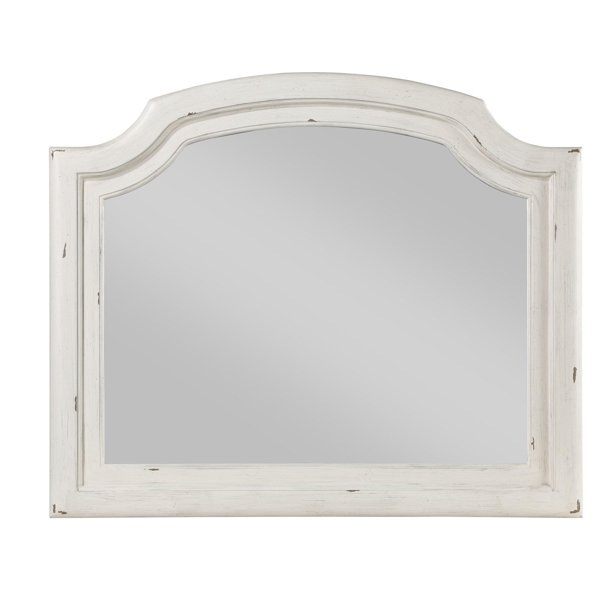 Jaqueline Mirror Antique White Finish Bd01435 Antique White Mdf