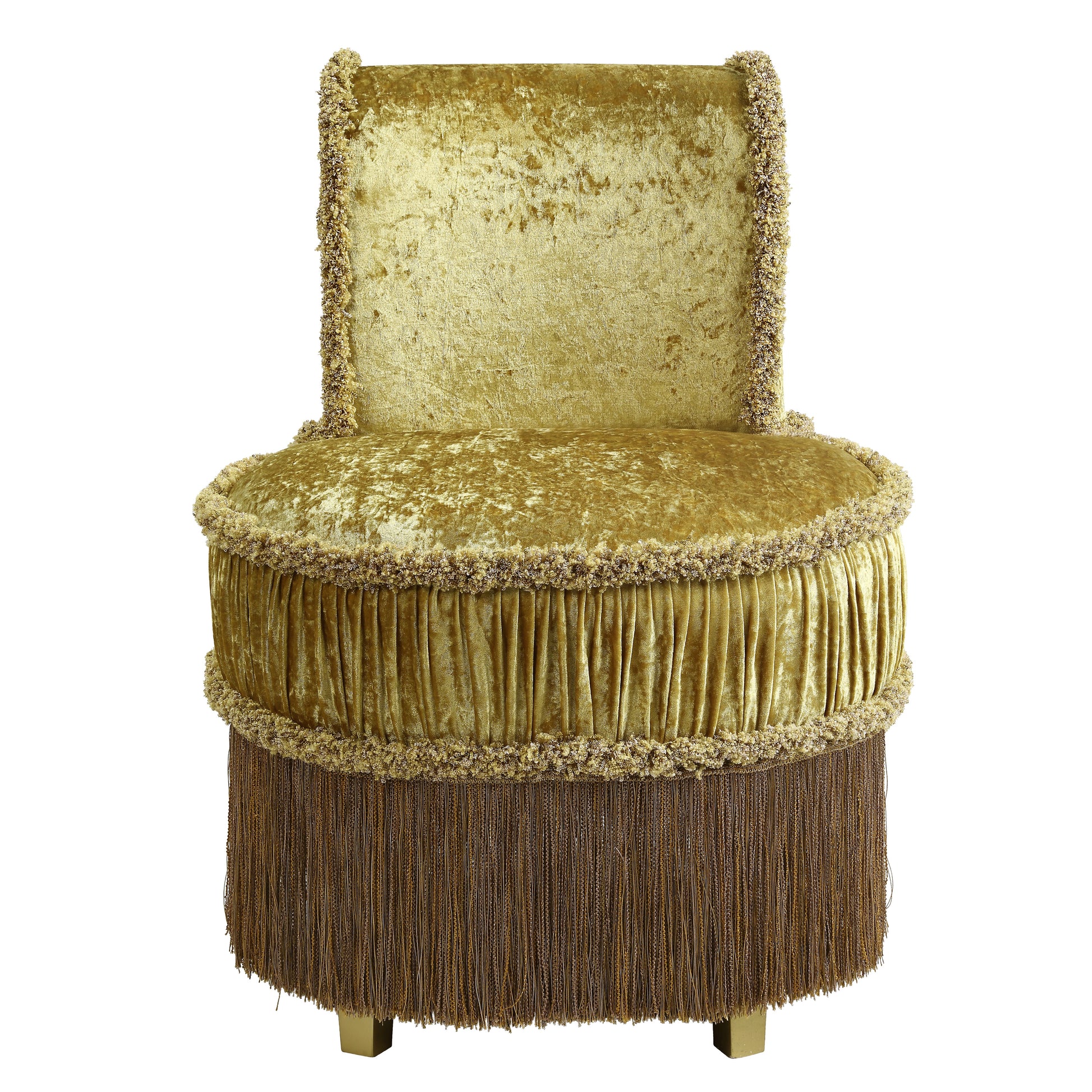 Bernadette Stool Gold Finish Bd01478 Gold Mdf