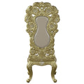 Cabriole Side Chair Set 2 Gold Finish Dn01483 Gold Mdf