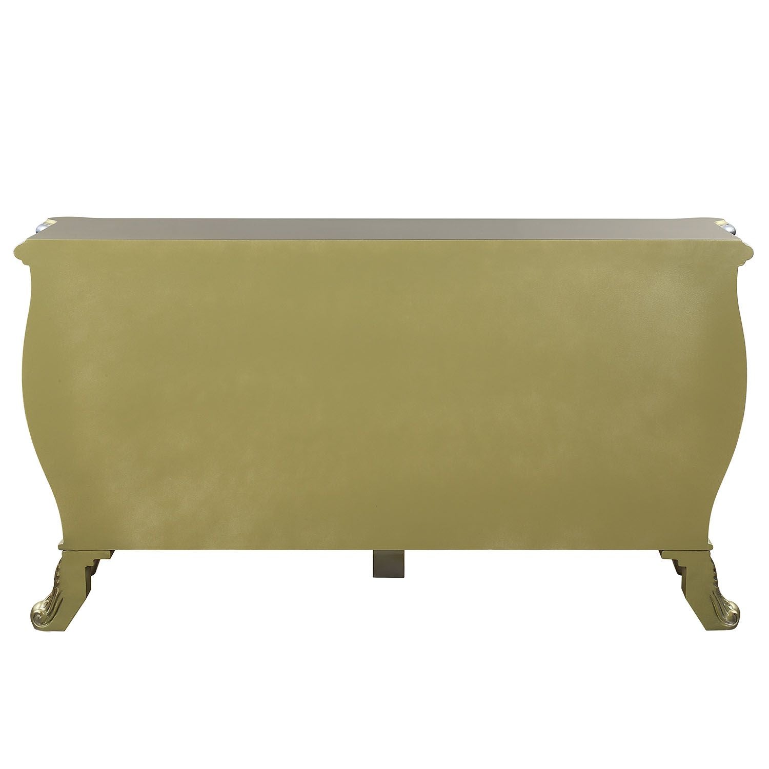 Cabriole Server Gold Finish Dn01486 Gold Mdf