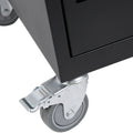 Mobile Charging Cart And Cabinet For Tablets Laptops 30 Device With Combination Lock Black Matt Black Steel