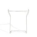 Foldable Side Table, Removable Table Top, Powder Coated Metal In White White Metal