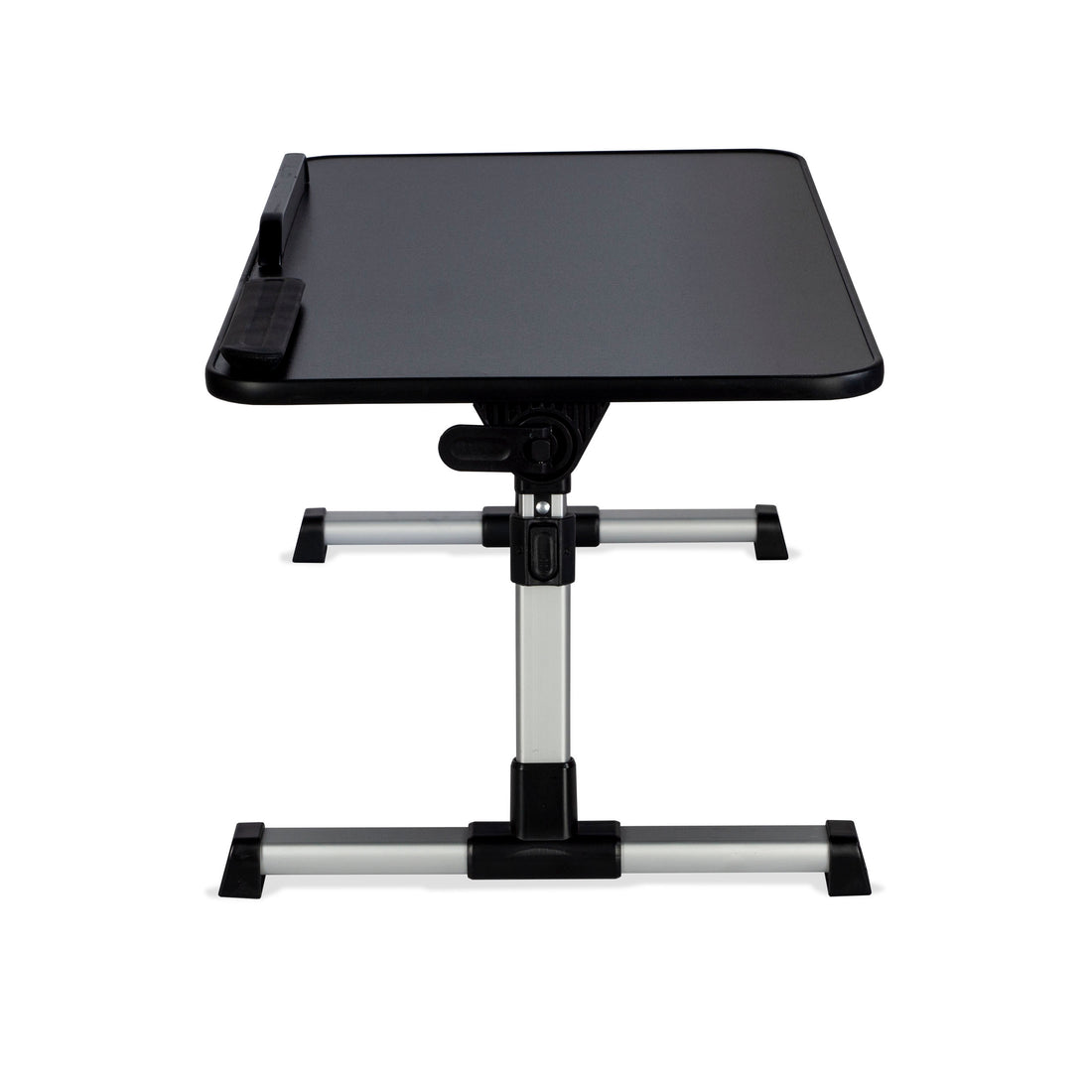 Portable Laptop Tray, Tilting, Lightweight And Height Adjustable Black Metal